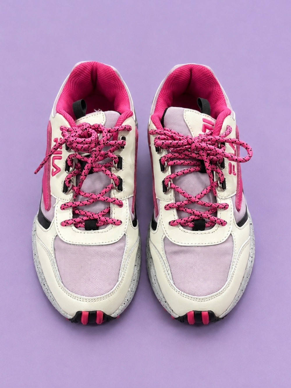 Fila JM Reminder 5JM00276-675 Pink and Cream Trail Sneakers - Women’s Size 6.5